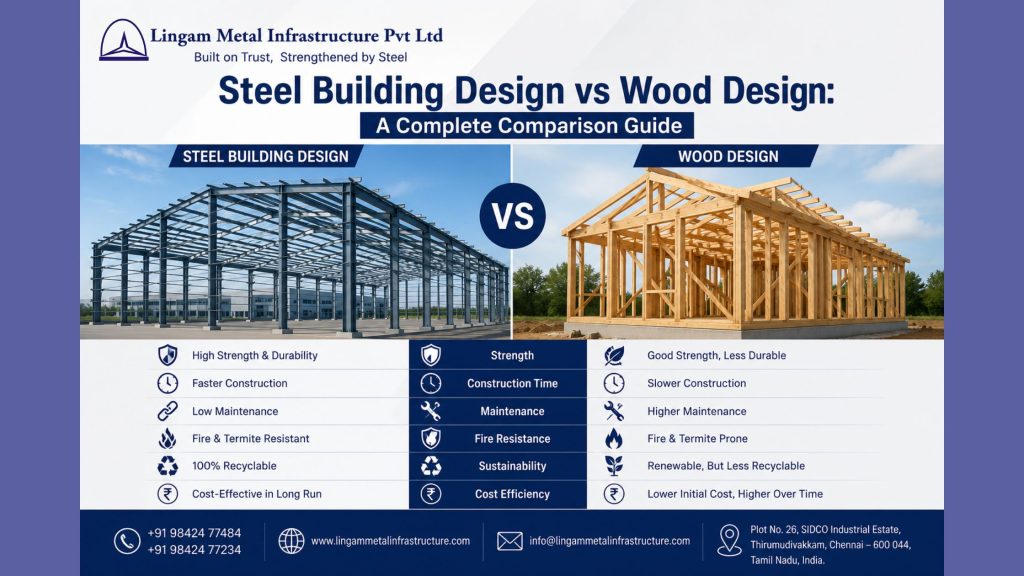 Steel Building Design vs Wood Design: A Complete Comparison Guide