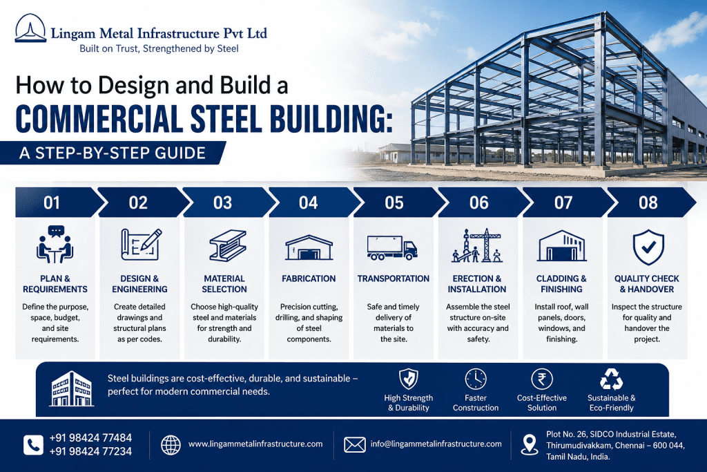 How to Design and Build a Commercial Steel Building: A Step-by-Step Guide